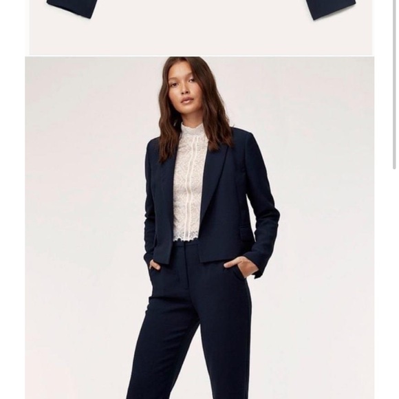 Wilfred Navy Deanne Blazer Size Small Aritzia - Picture 5 of 5